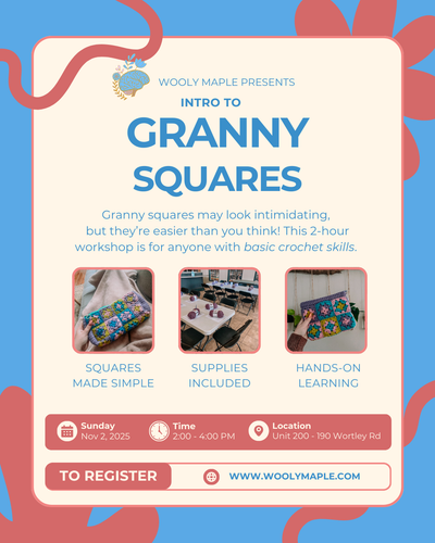 Intro to Granny Squares Workshop - November 2, 2025