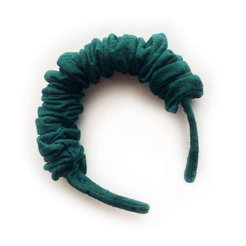 SALE - Scrunchie Headband - Quilted Evergreen