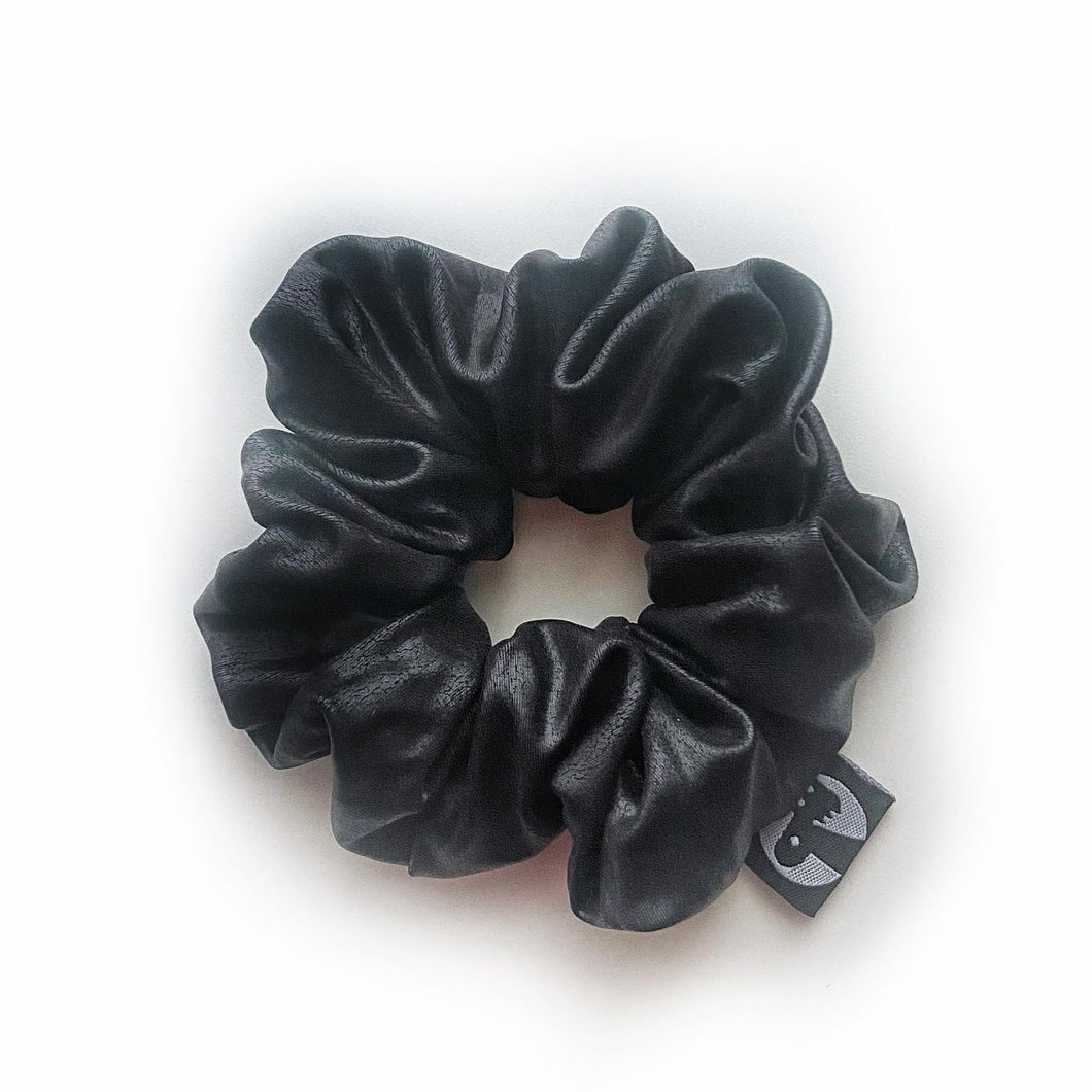 NEW - Scrunchie - Black Pleather