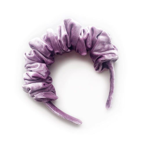 NEW - Scrunchie Headband - Lavender Velvet