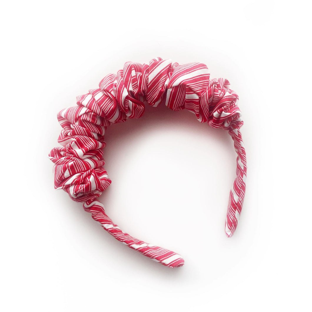 SALE - Scrunchie Headband - Candy Cane