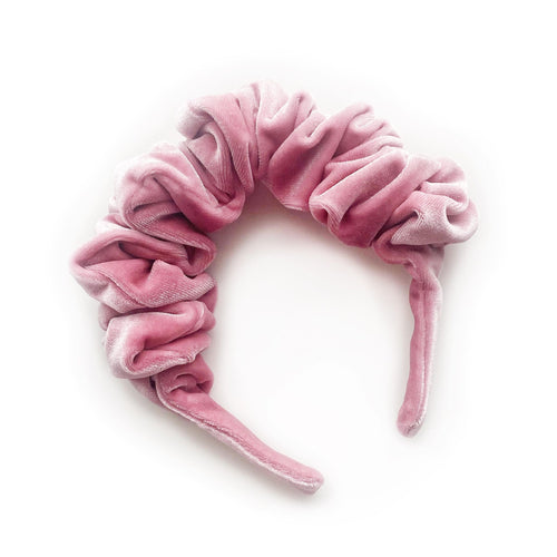 SALE - Scrunchie Headband - Pink Velvet