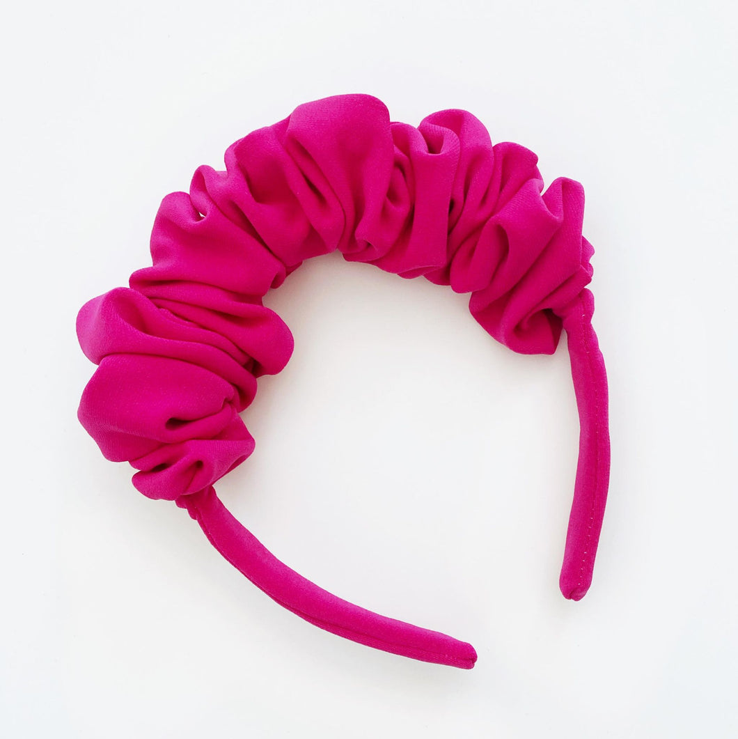 NEW - Scrunchie Headband - Barbie Pink