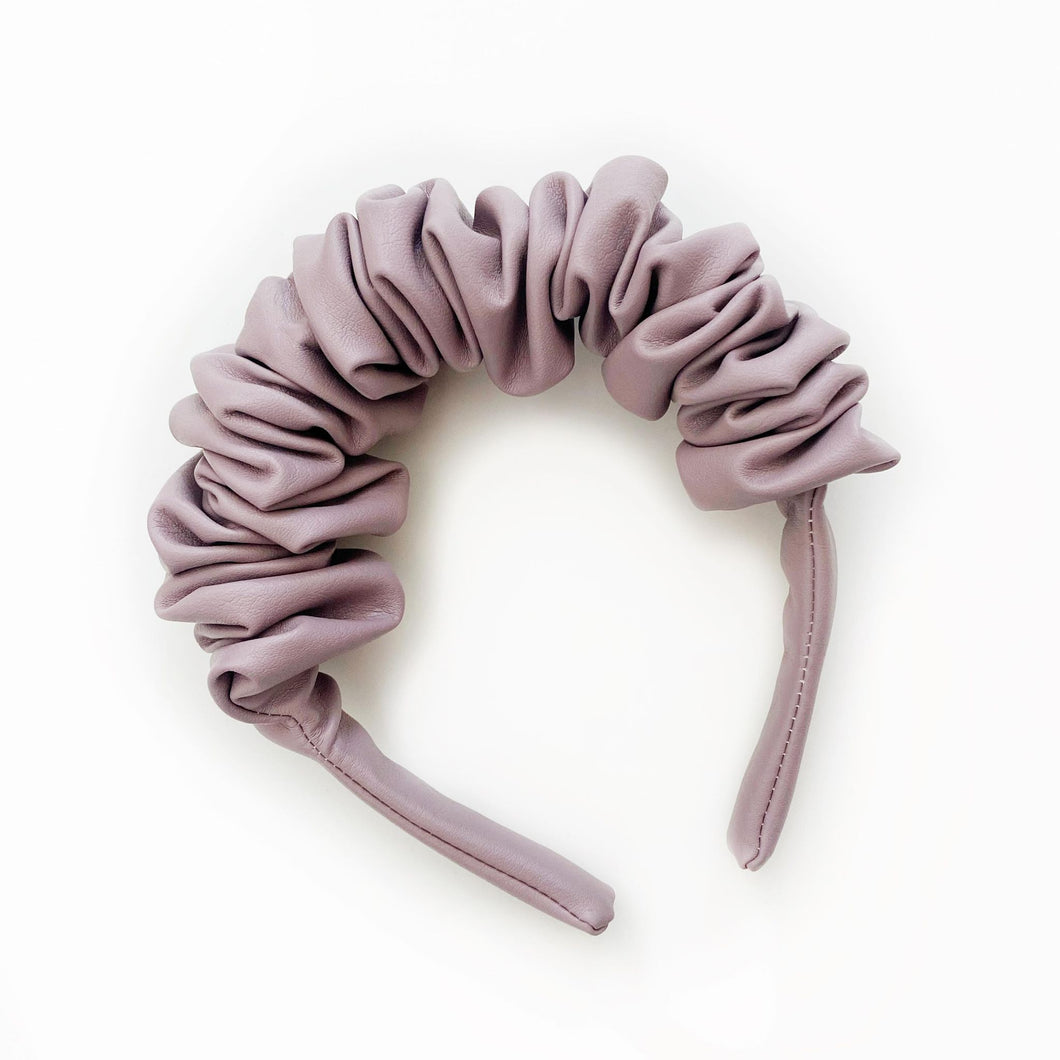 SALE - Scrunchie Headband - Lavender Leather
