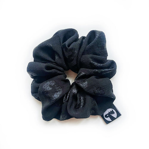 LAST CALL - Scrunchie - Black on Black Cheetah