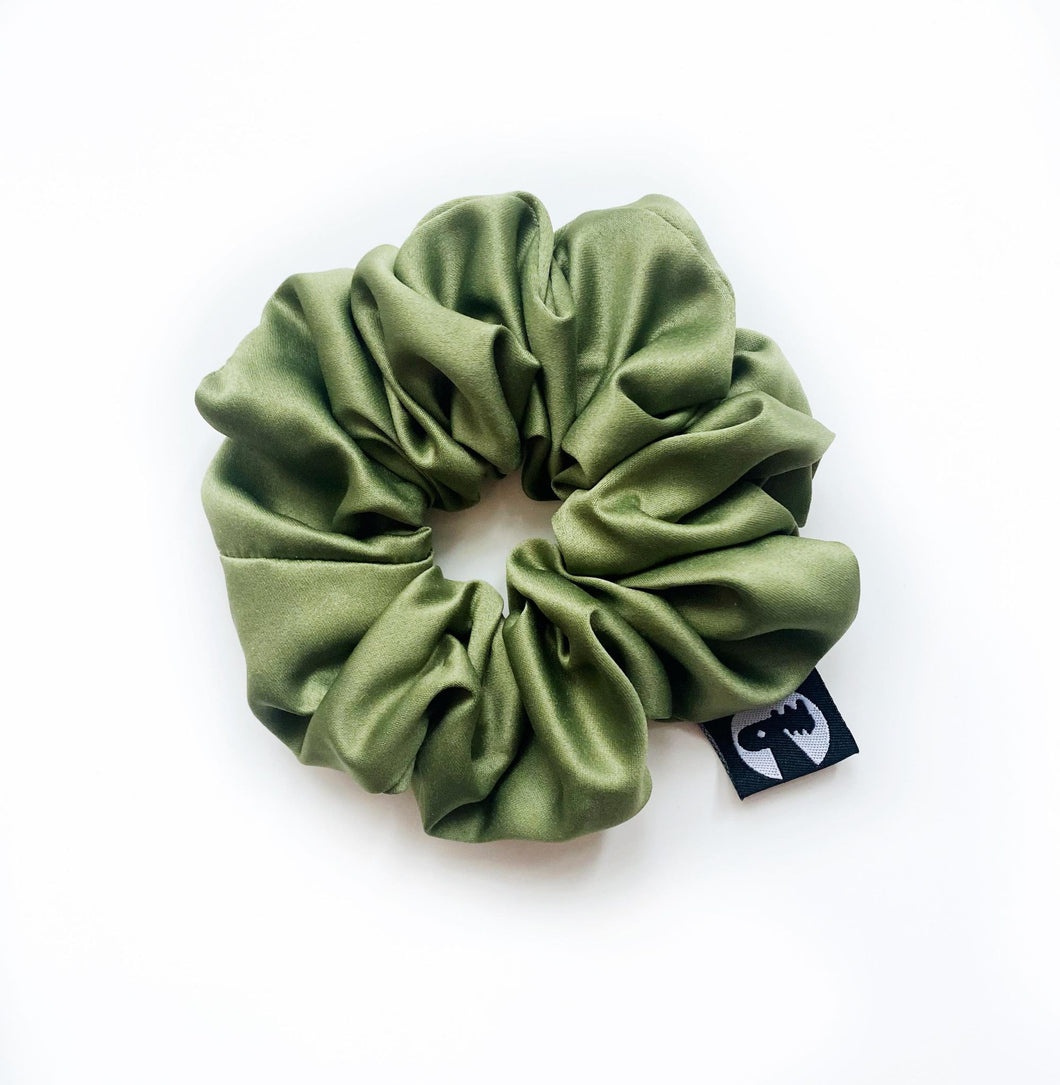 NEW - Scrunchie - Olive Satin