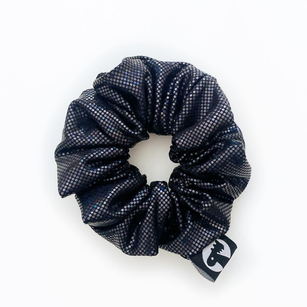 NEW - Scrunchie - Black Holographic