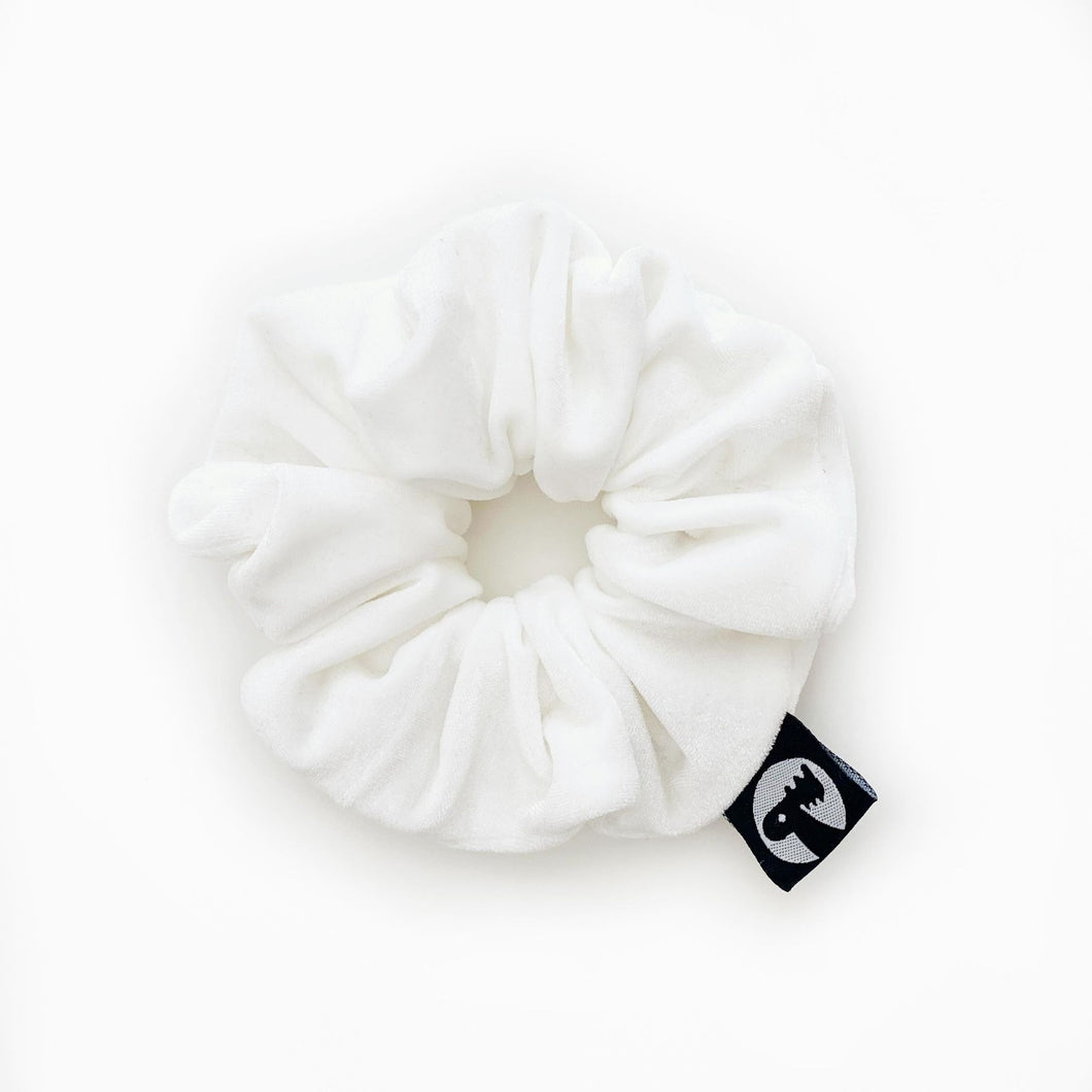 NEW - Scrunchie - White Velvet