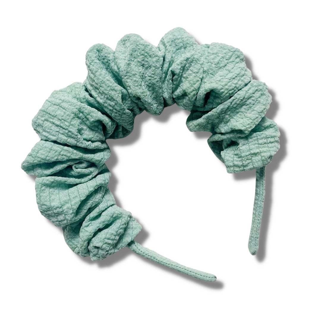 NEW - Scrunchie Headband - Textured Mint