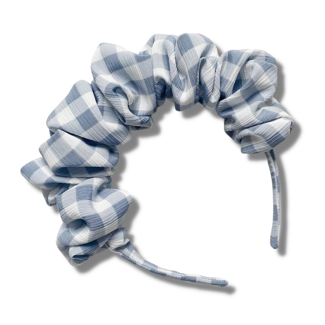 NEW - Scrunchie Headband - Gingham Chiffon